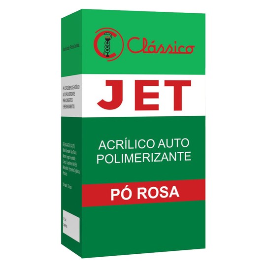 Resina Acrílica Autopolimerizável Jet Pó Rosa - Clássico