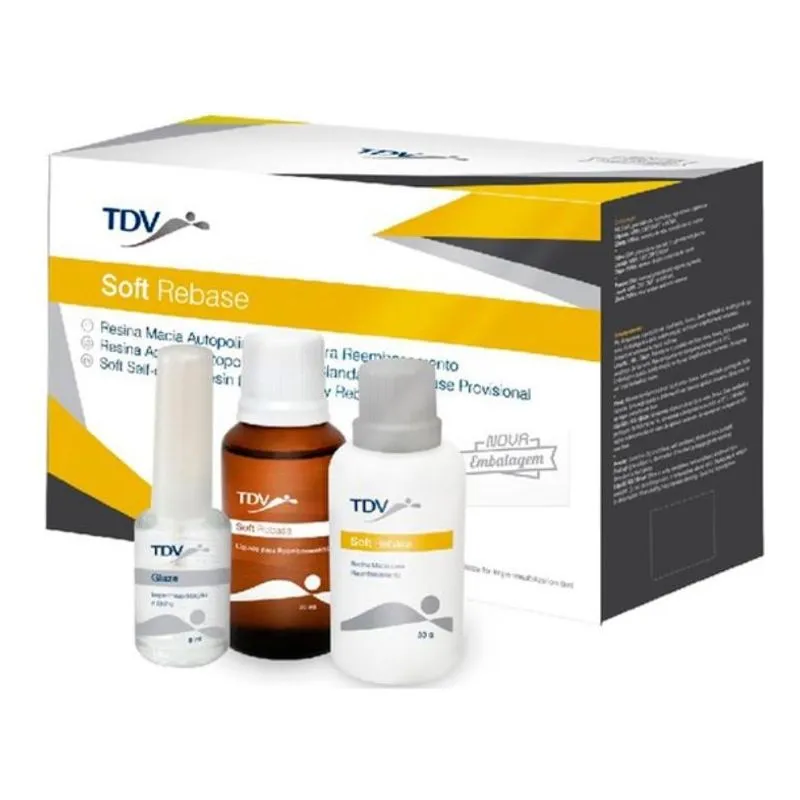 Kit Resina Acrílica para Provisórios Soft Rebase Incolor - TDV